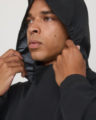 Vuori Stormbreak Jacket Black Lightweight Waterproof Jacket
