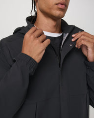 Vuori Stormbreak Jacket Black Lightweight Waterproof Jacket