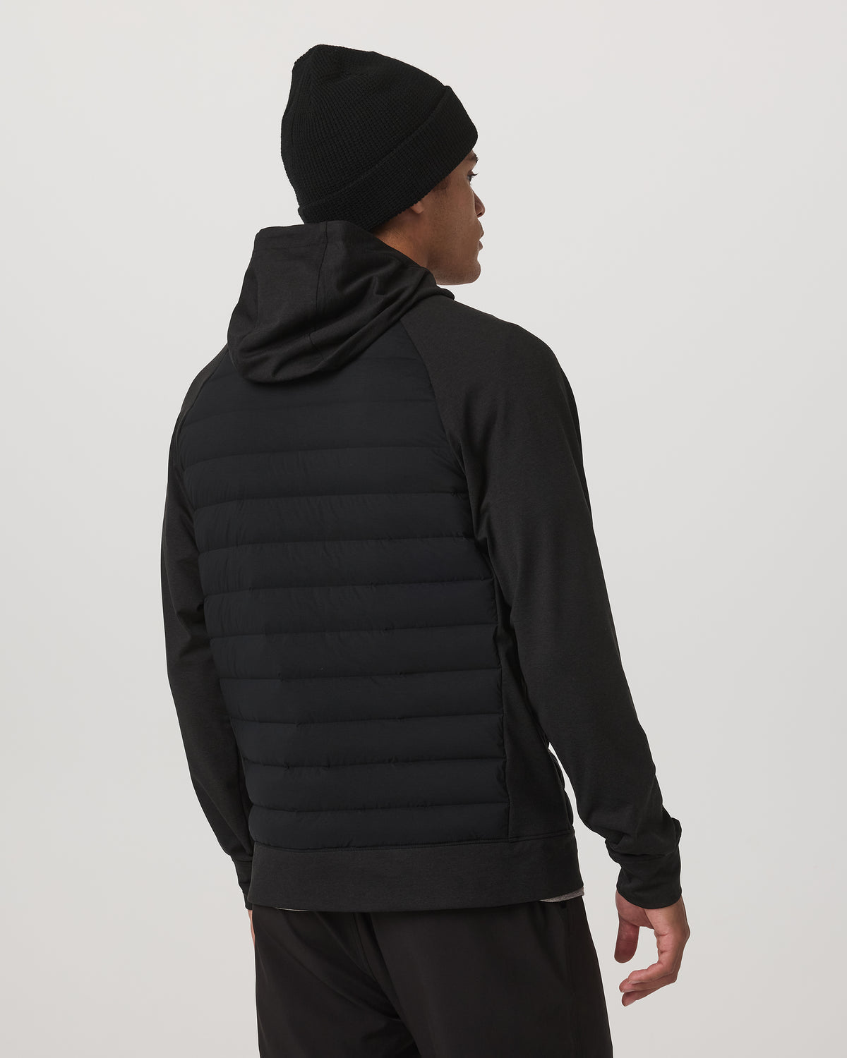 Vuori Steadfast Insulated Hybrid Men's Black Down Jacket