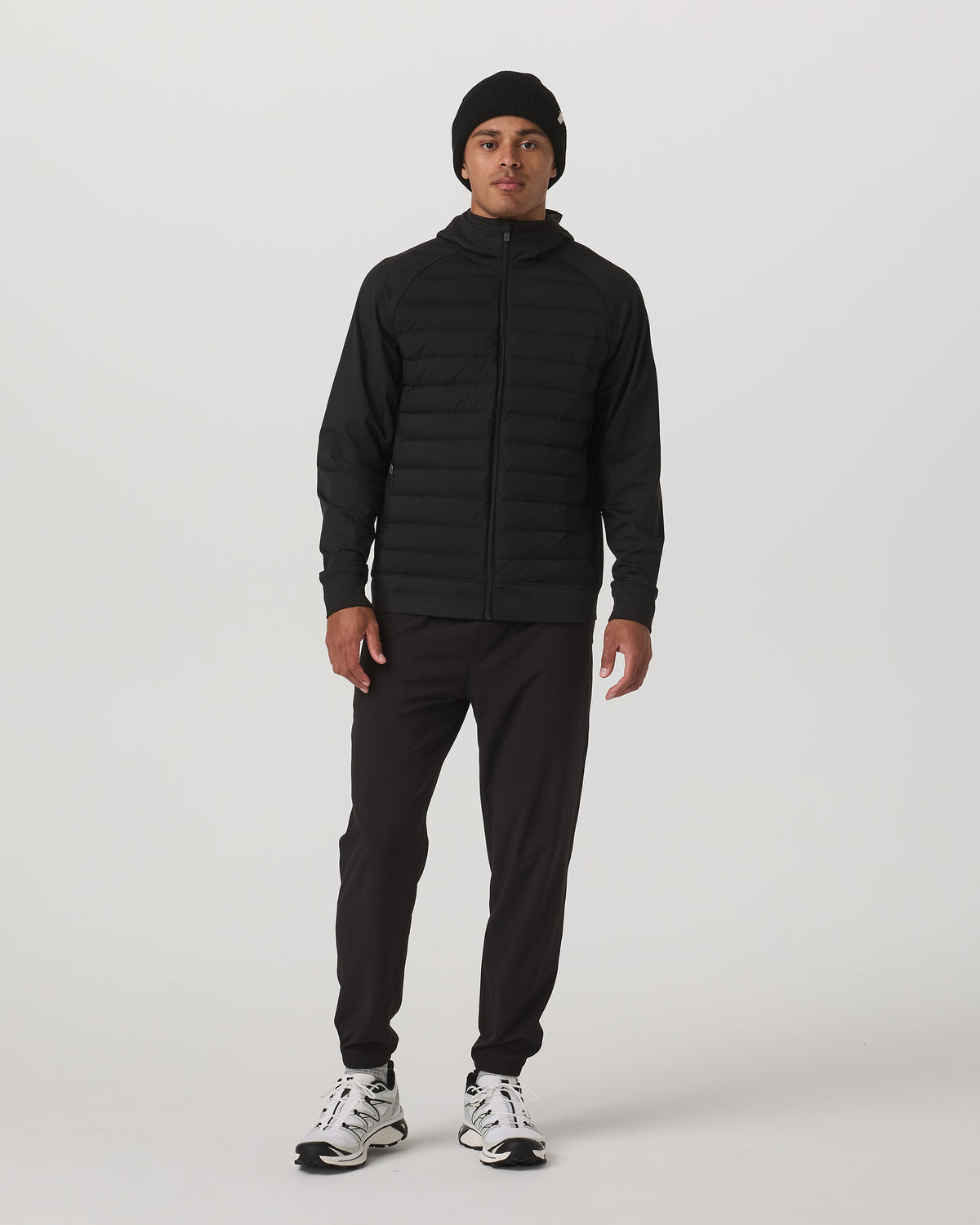 Vuori Steadfast Insulated Hybrid Men's Black Down Jacket