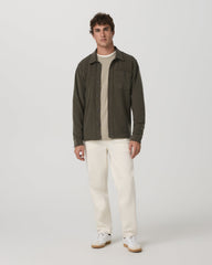 Vuori Beach Fleece Shirt Jacket Dark Oregano Heather Jacket