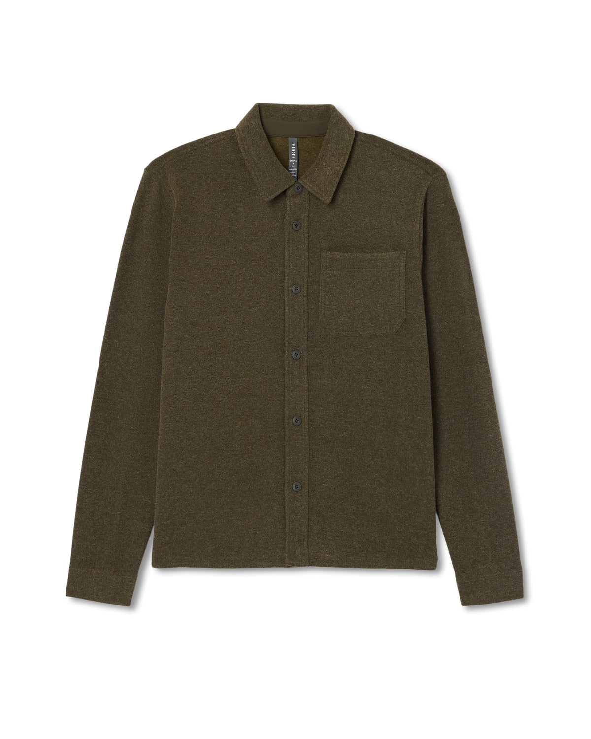 Vuori Beach Fleece Shirt Jacket Dark Oregano Heather Jacket