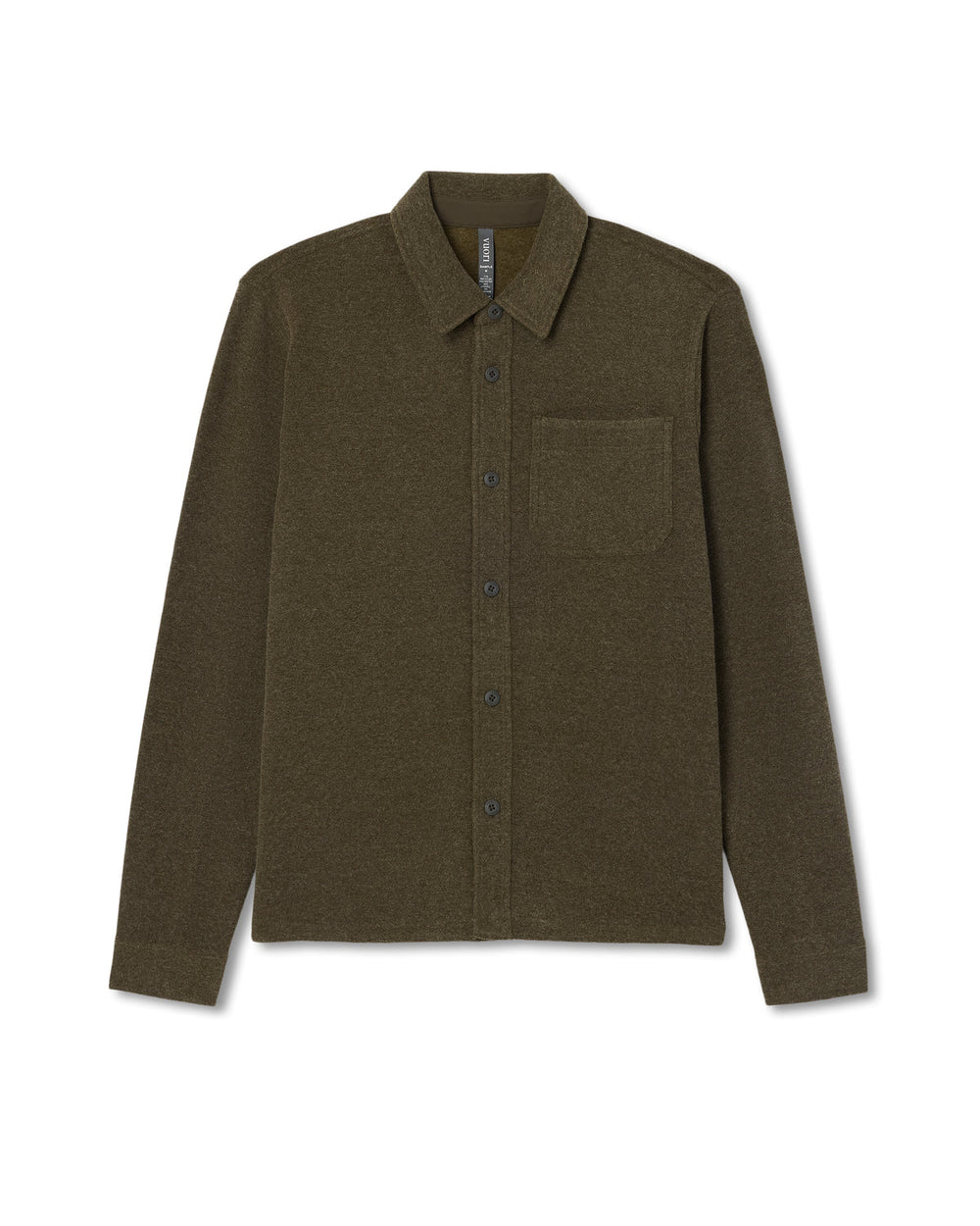 Vuori Beach Fleece Shirt Jacket Dark Oregano Heather Jacket