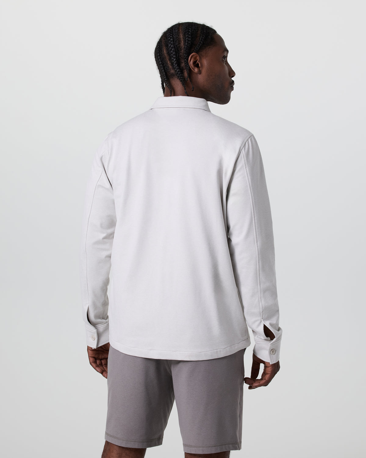 Vuori Coronado Shirt Jacket Salt Heather