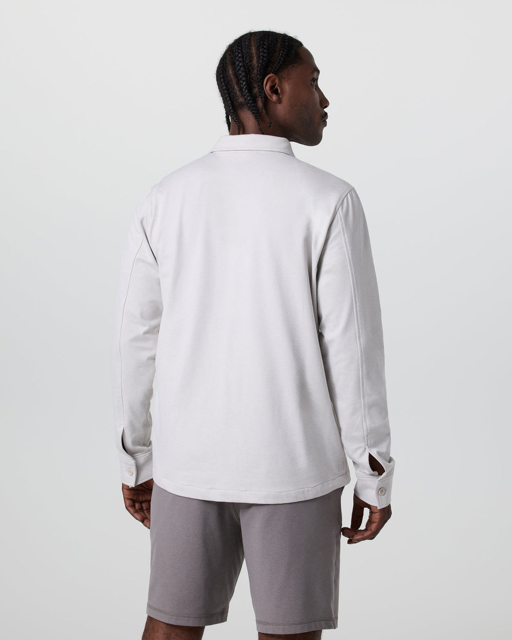 Vuori Coronado Shirt Jacket Salt Heather