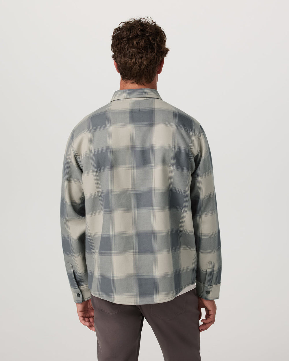 Vuori Range Shirt Jacket 2.0 Men's Mushroom Plaid Jacket