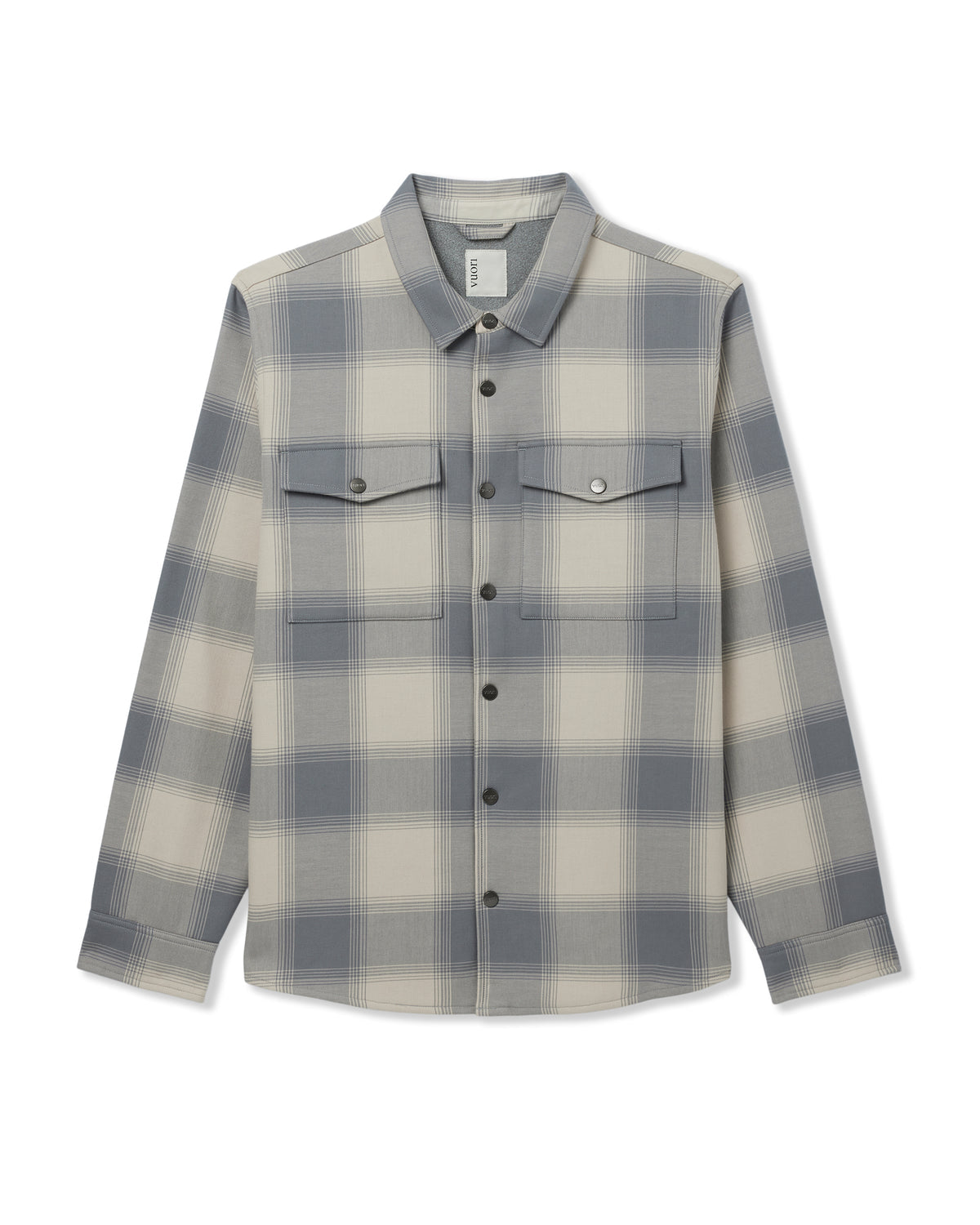Vuori Range Shirt Jacket 2.0 Men's Mushroom Plaid Jacket