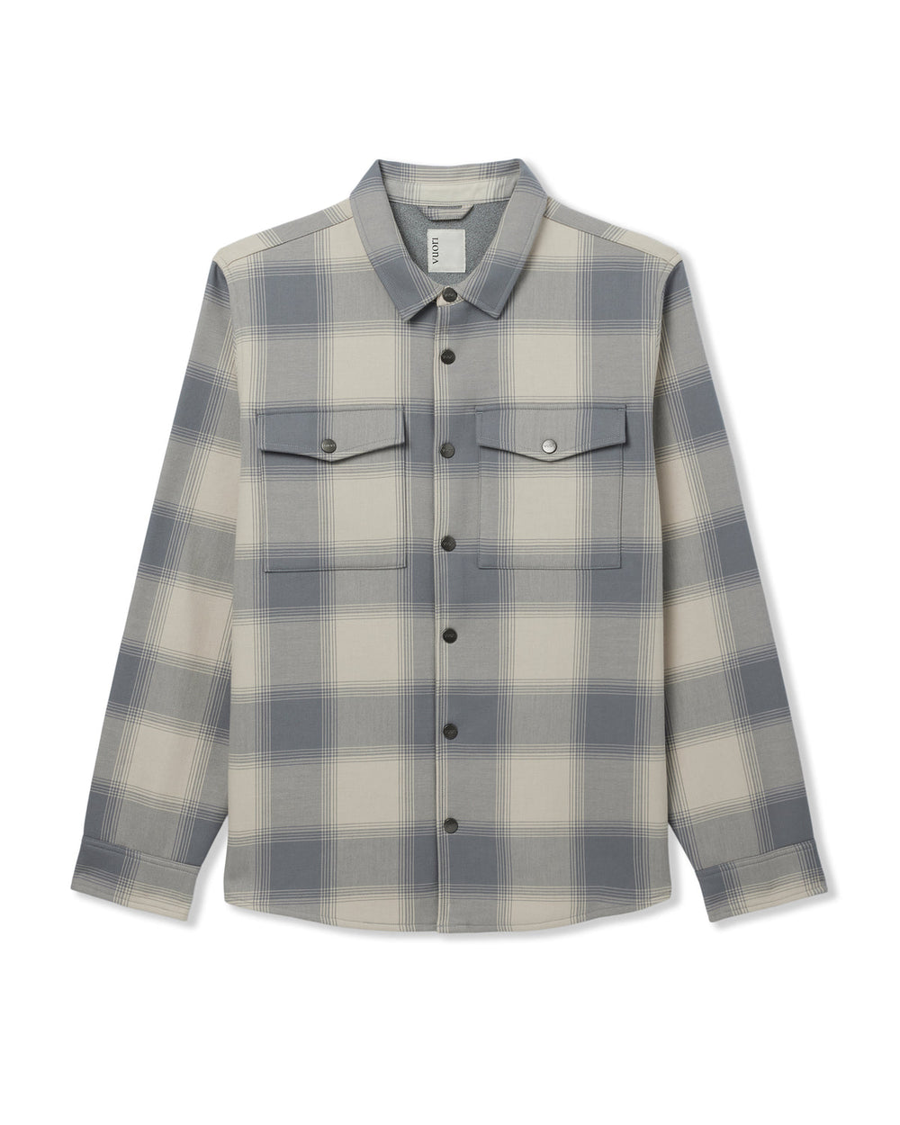Vuori Range Shirt Jacket 2.0 Men's Mushroom Plaid Jacket