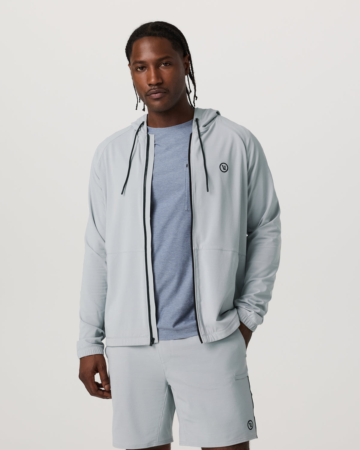 Vuori Elevate Kore Jacket Men's Sea Fog Fitness Jacket