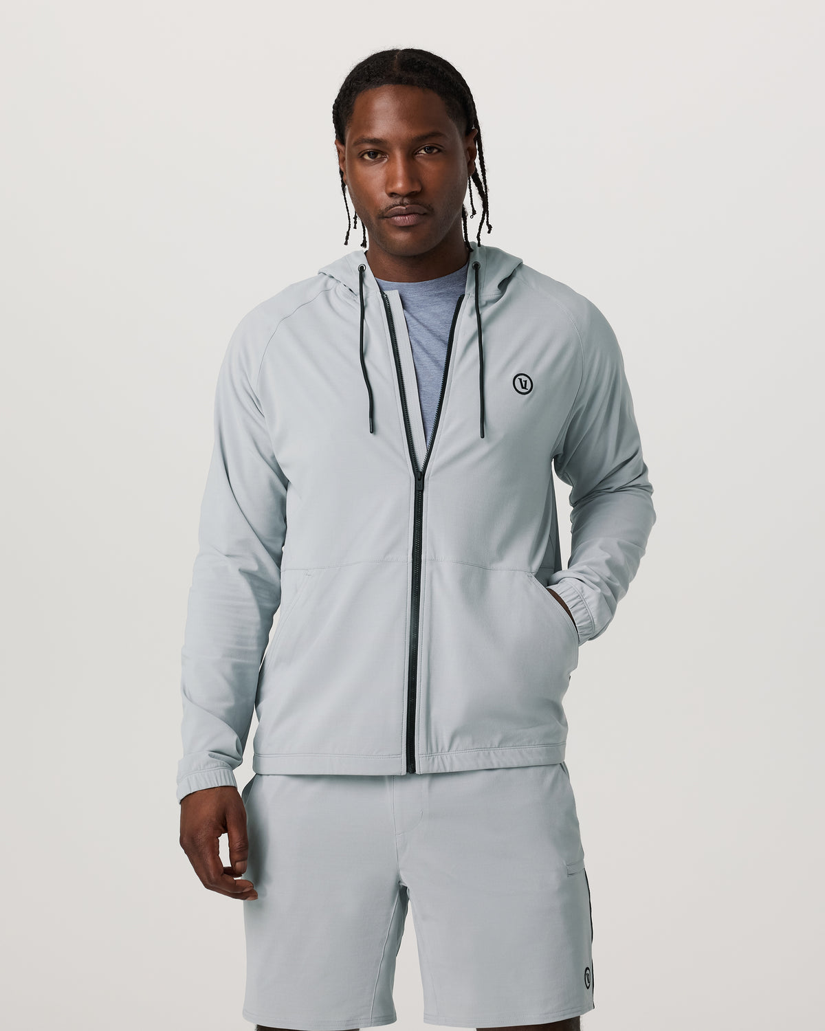Vuori Elevate Kore Jacket Men's Sea Fog Fitness Jacket