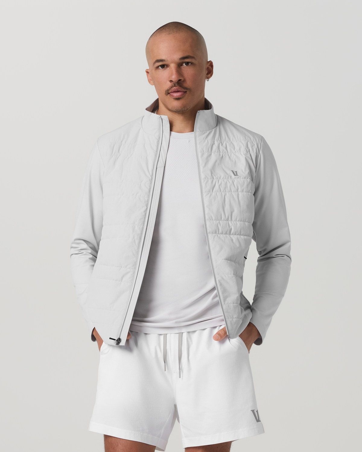 Vuori Sunday Insulated Hybrid Jacket Men's Frost Grey Jacket