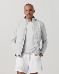Vuori Sunday Insulated Hybrid Jacket Men's Frost Grey Jacket