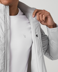 Vuori Sunday Insulated Hybrid Jacket Men's Frost Grey Jacket