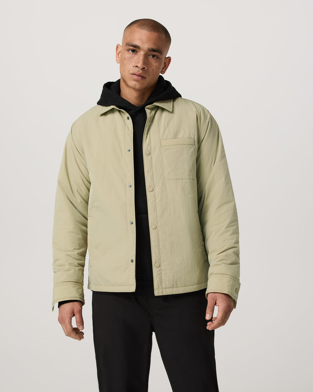 Vuori Nomad Insulated Shirt Jacket Men's Celery Seed Jacket