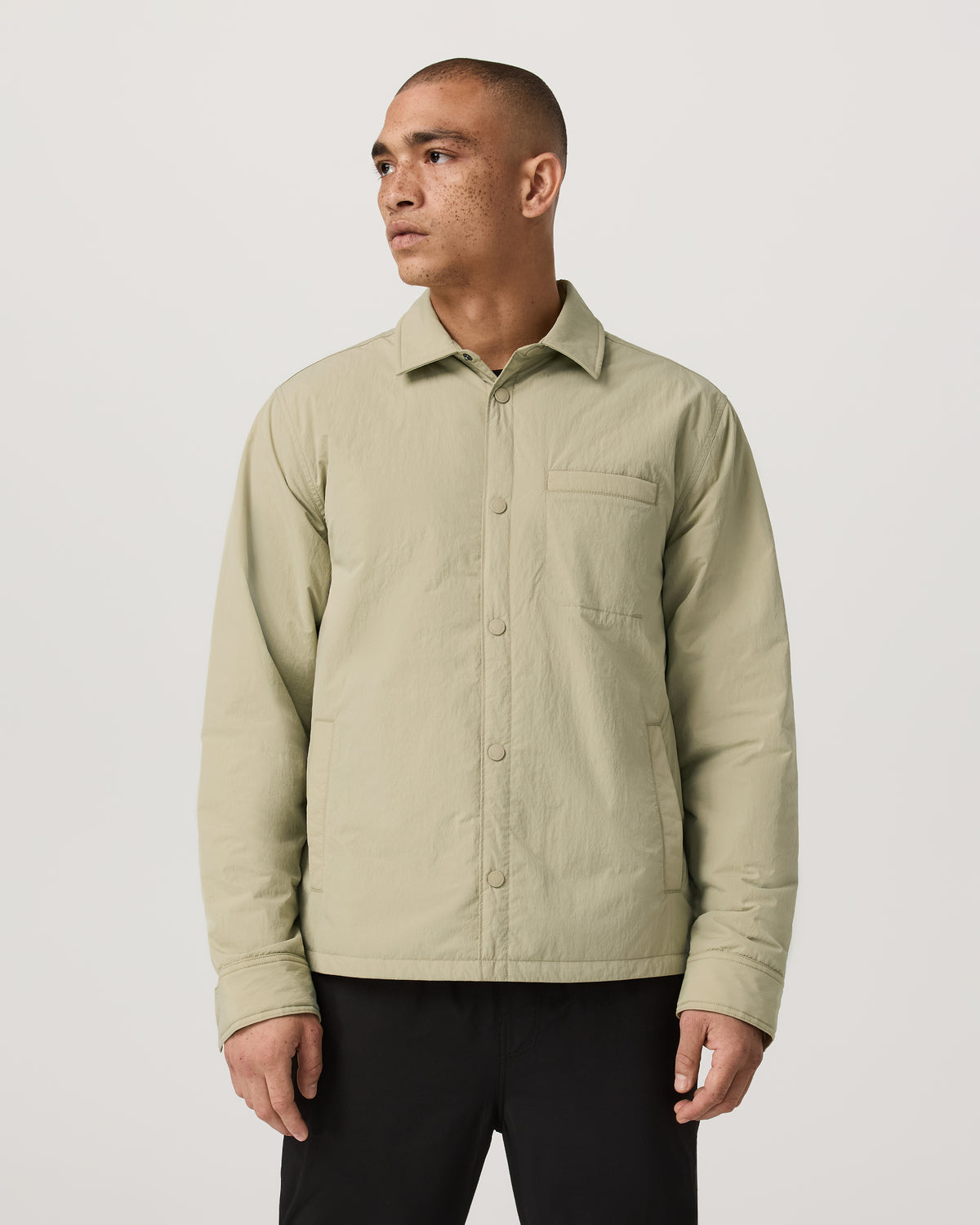 Vuori Nomad Insulated Shirt Jacket Men's Celery Seed Jacket
