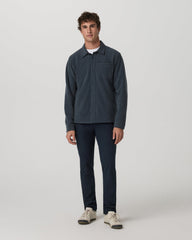 Vuori Beach Fleece Shirt Jacket Men's Ink Heather Jacket