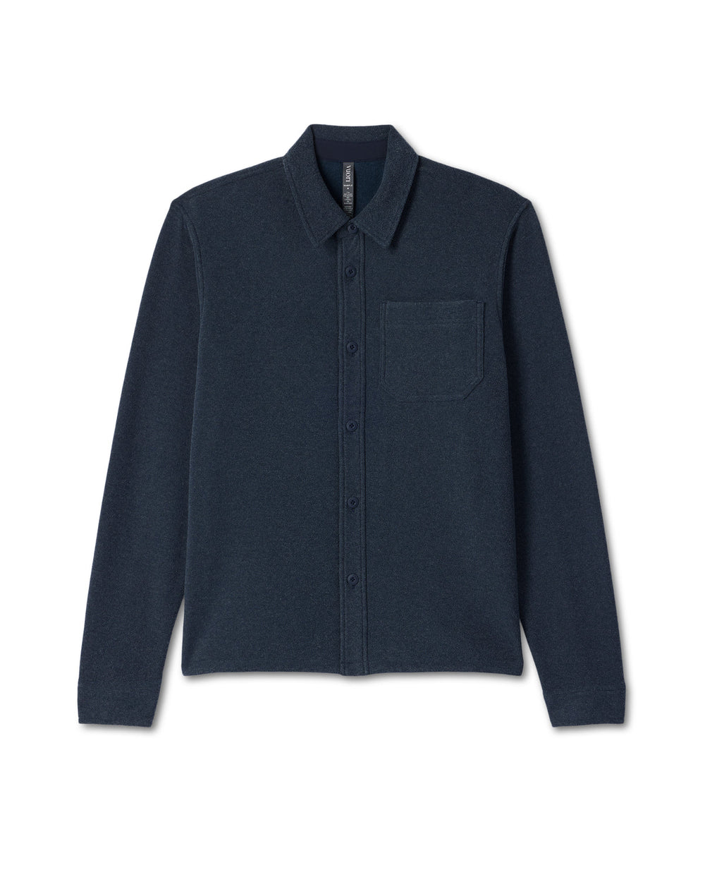 Vuori Beach Fleece Shirt Jacket Men's Ink Heather Jacket