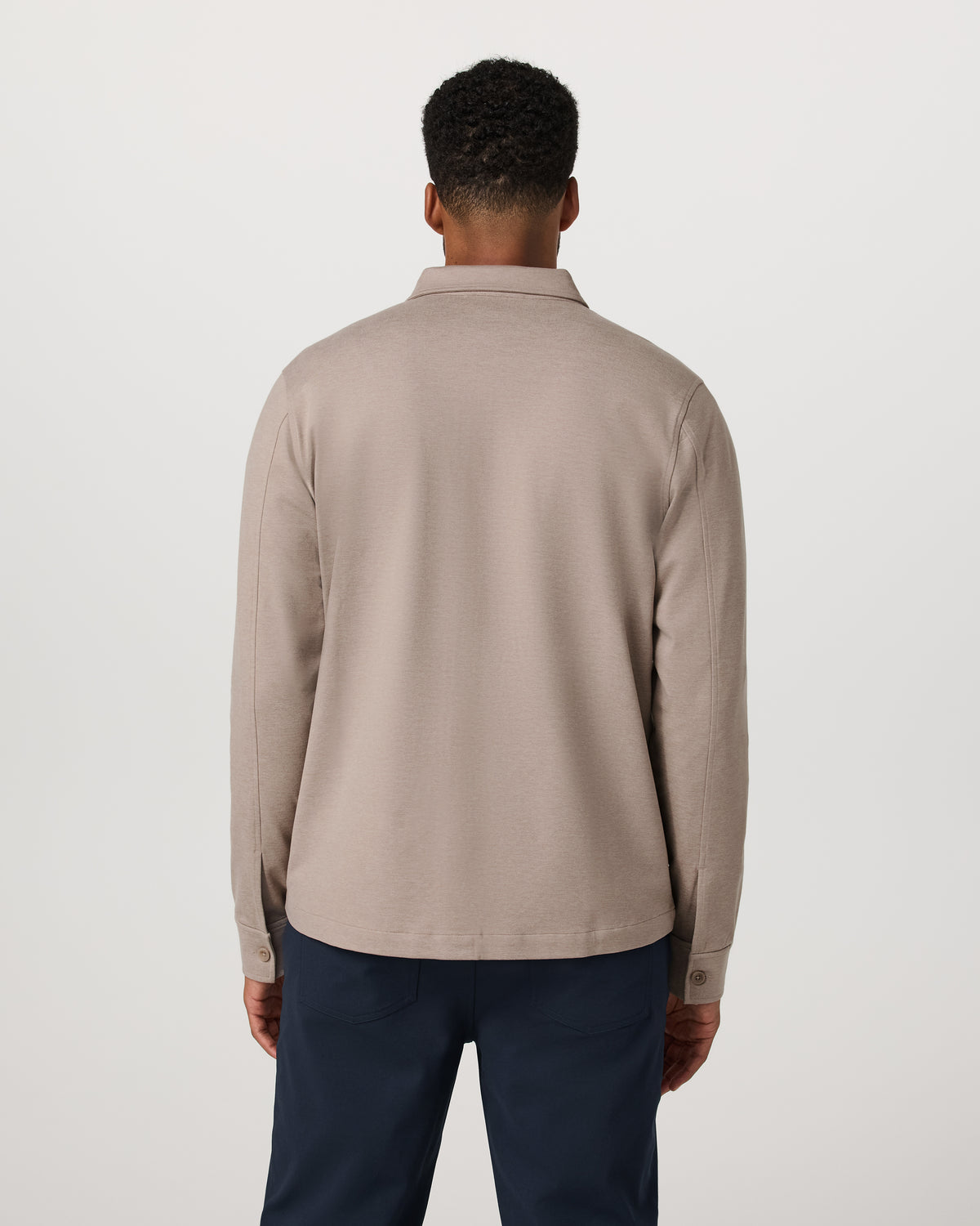Vuori Coronado Shirt Jacket Men's Pumice Heather Shirt Jacket