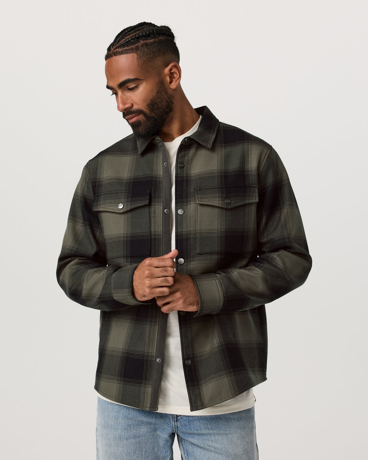 Vuori Range Shirt Jacket 2.0 Men's Oregano Plaid Jacket