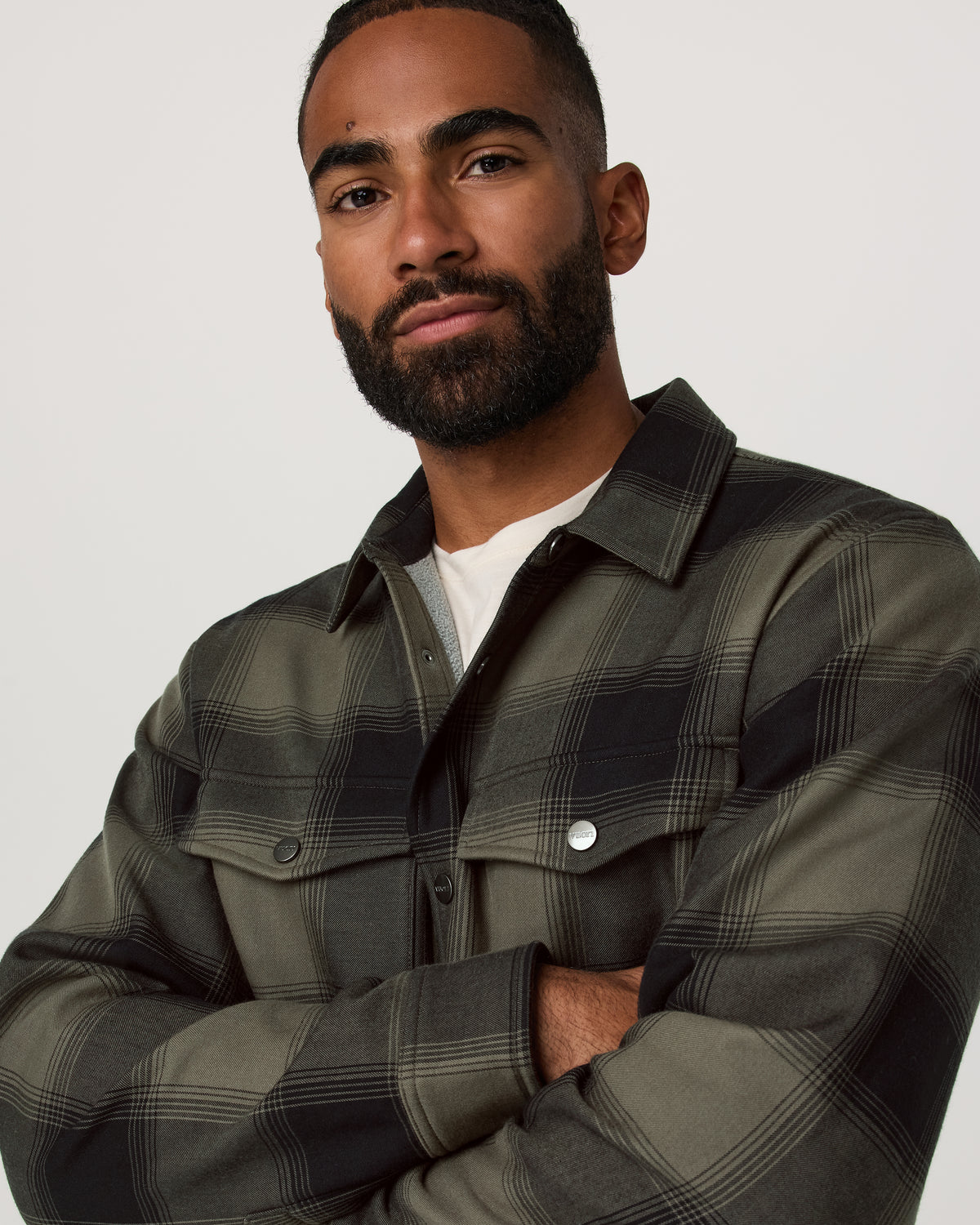 Vuori Range Shirt Jacket 2.0 Men's Oregano Plaid Jacket