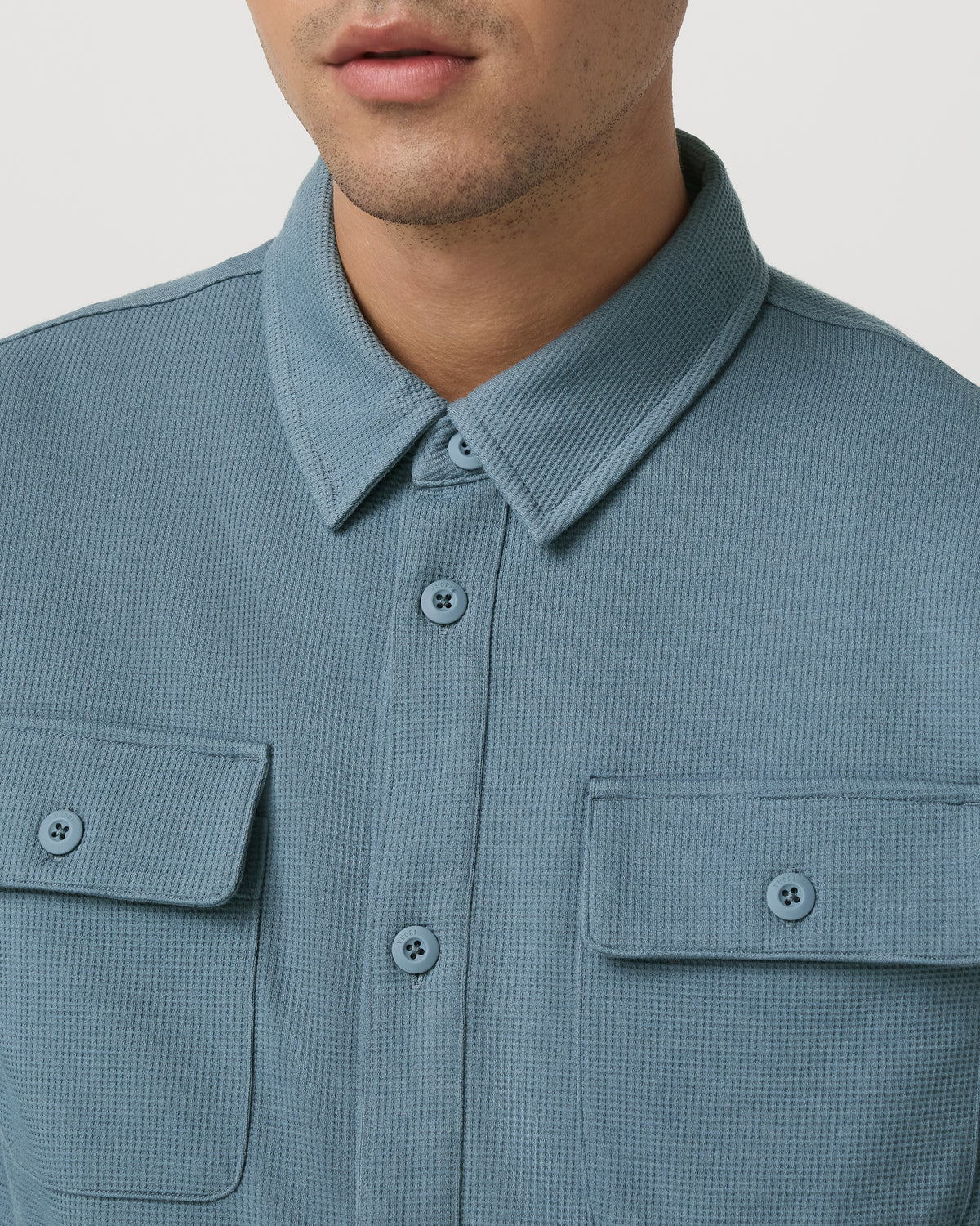 Vuori Waffle Shirt Jacket Versatile Men's Abyss Shirt Jacket