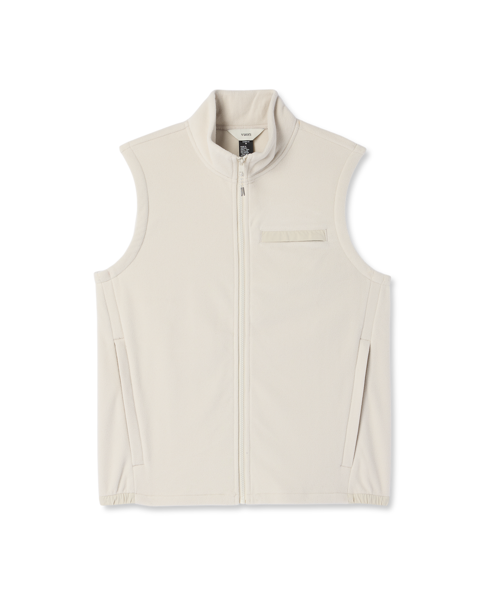 Vuori Aspen Vest Men's Mushroom Zip-Up Fleece Vest