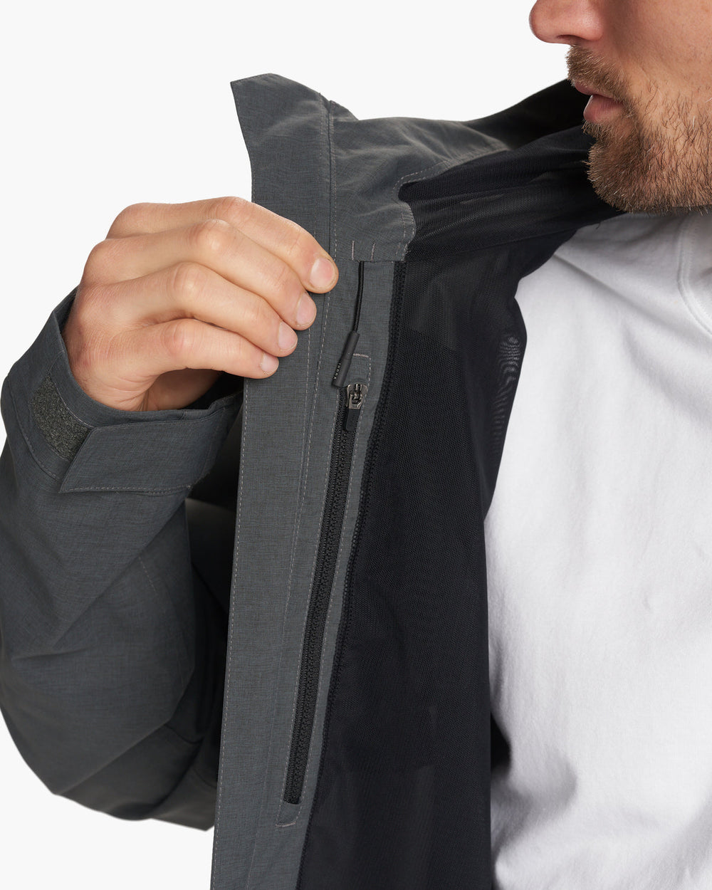 Vuori Oahu Rain Jacket Men's Shale Lightweight Jacket
