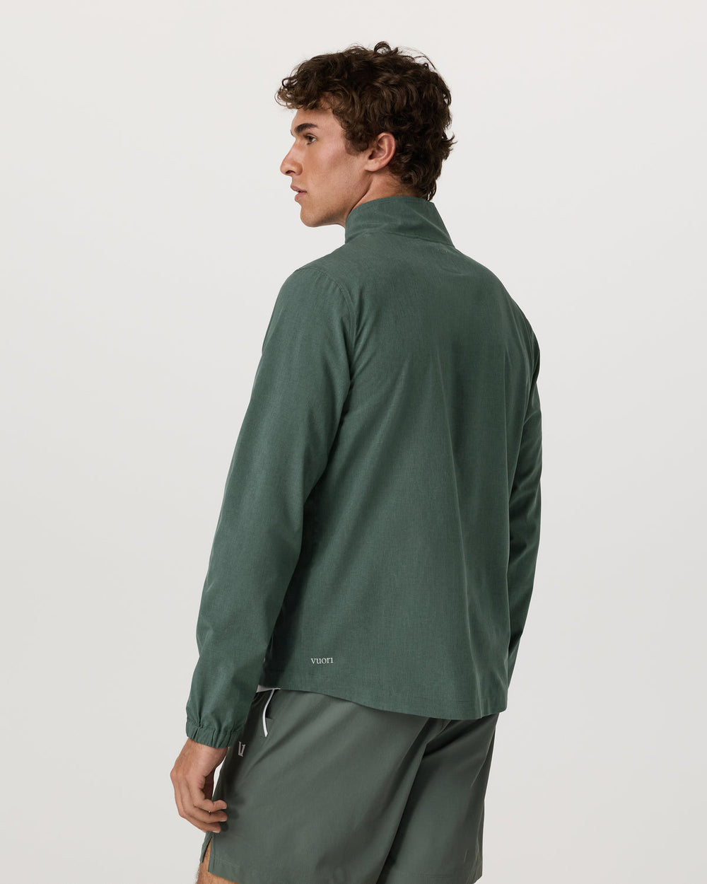 Vuori Venture Track Jacket Men's Agate Green Workout Jacket