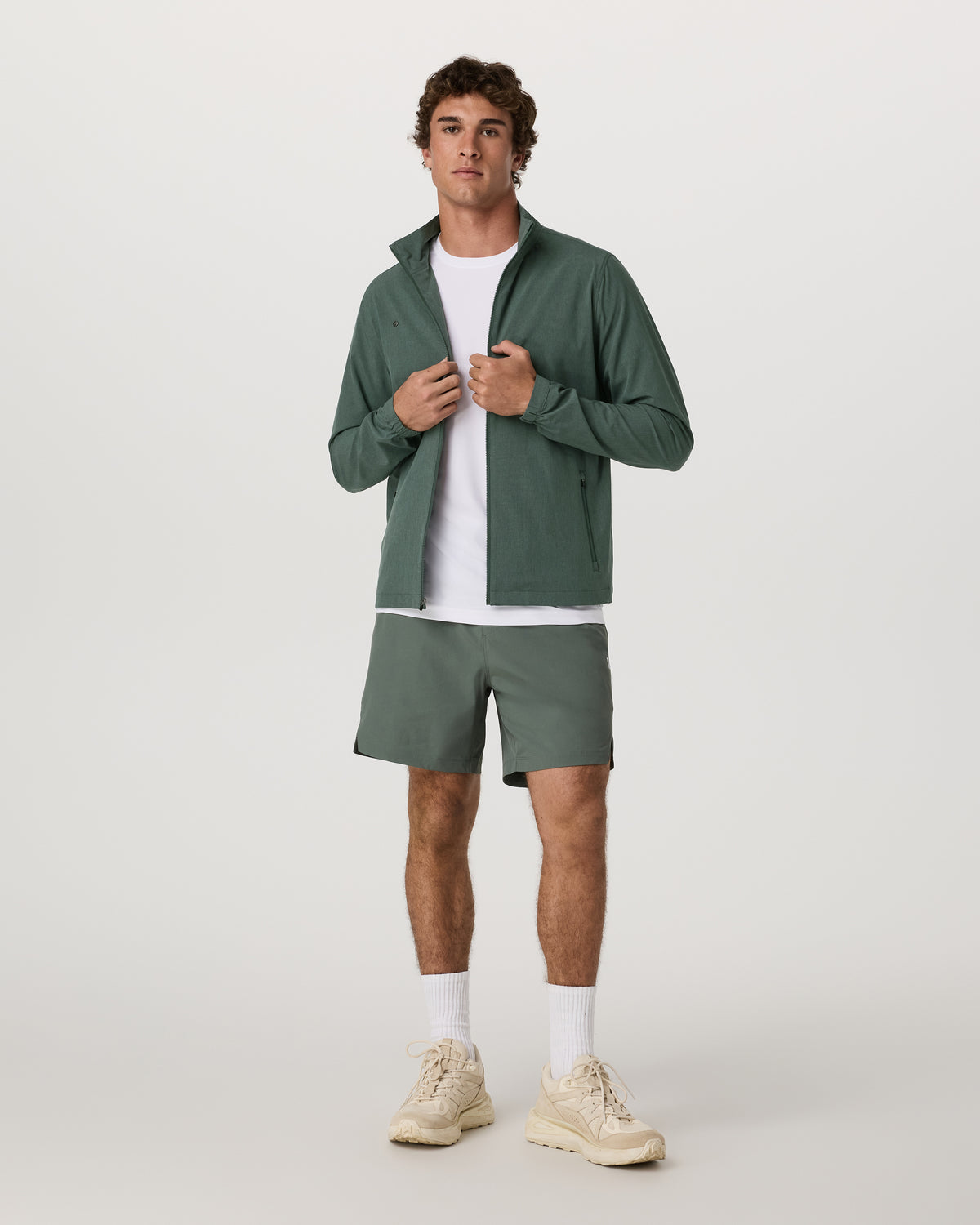 Vuori Venture Track Jacket Men's Agate Green Workout Jacket