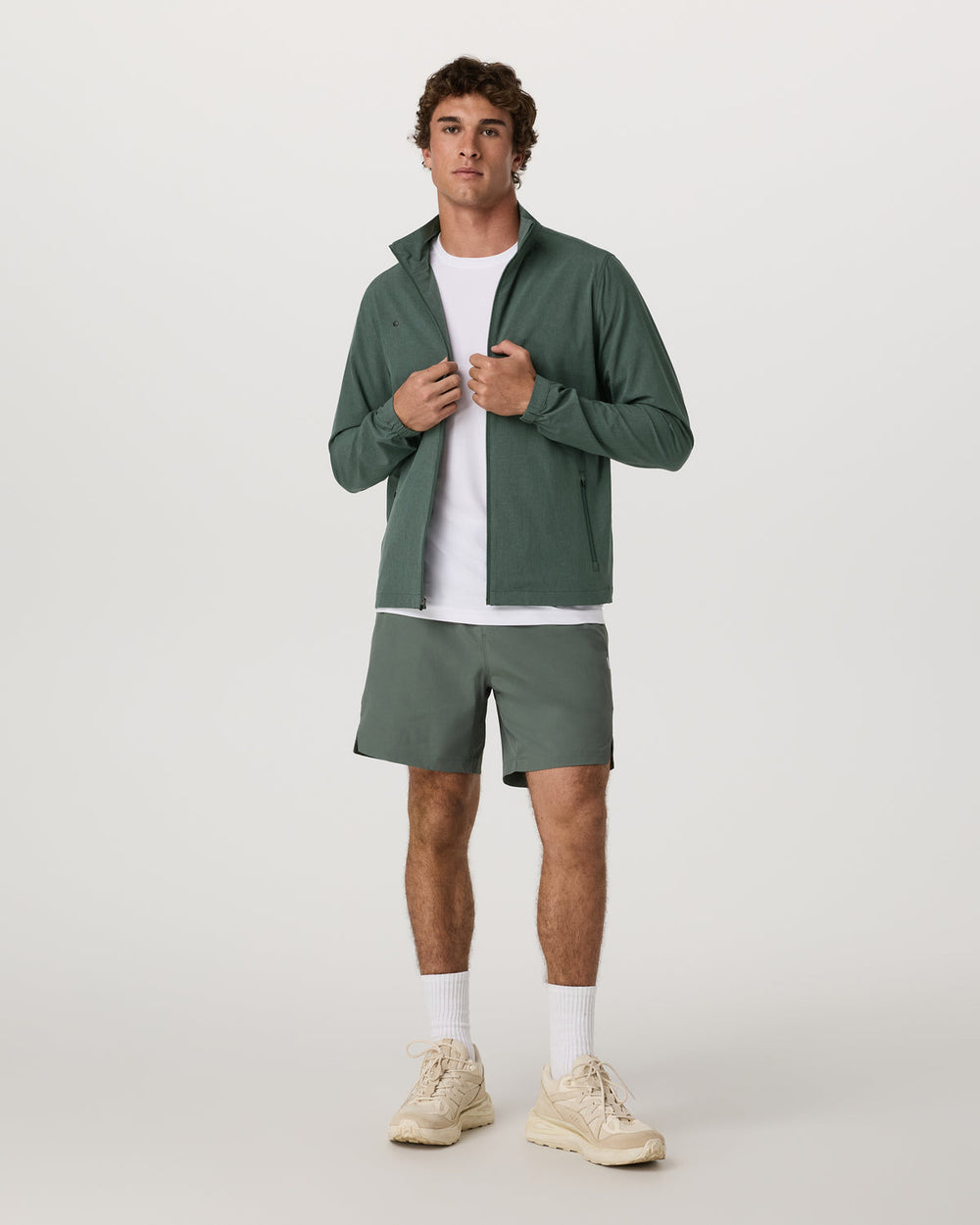 Vuori Venture Track Jacket Men's Agate Green Workout Jacket