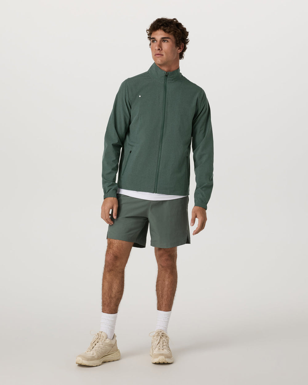 Vuori Venture Track Jacket Men's Agate Green Workout Jacket