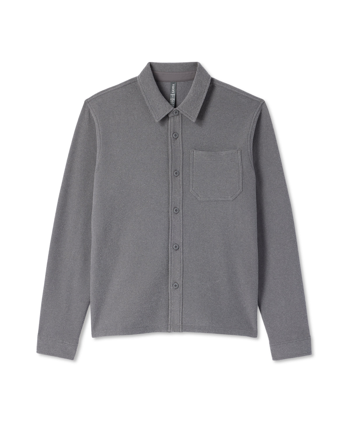 Vuori Beach Fleece Shirt Jacket Men's Pinecone Heather Jacket