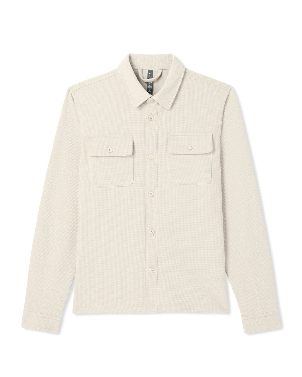 Vuori Waffle Shirt Jacket Versatile Men's Natural Shirt Jacket