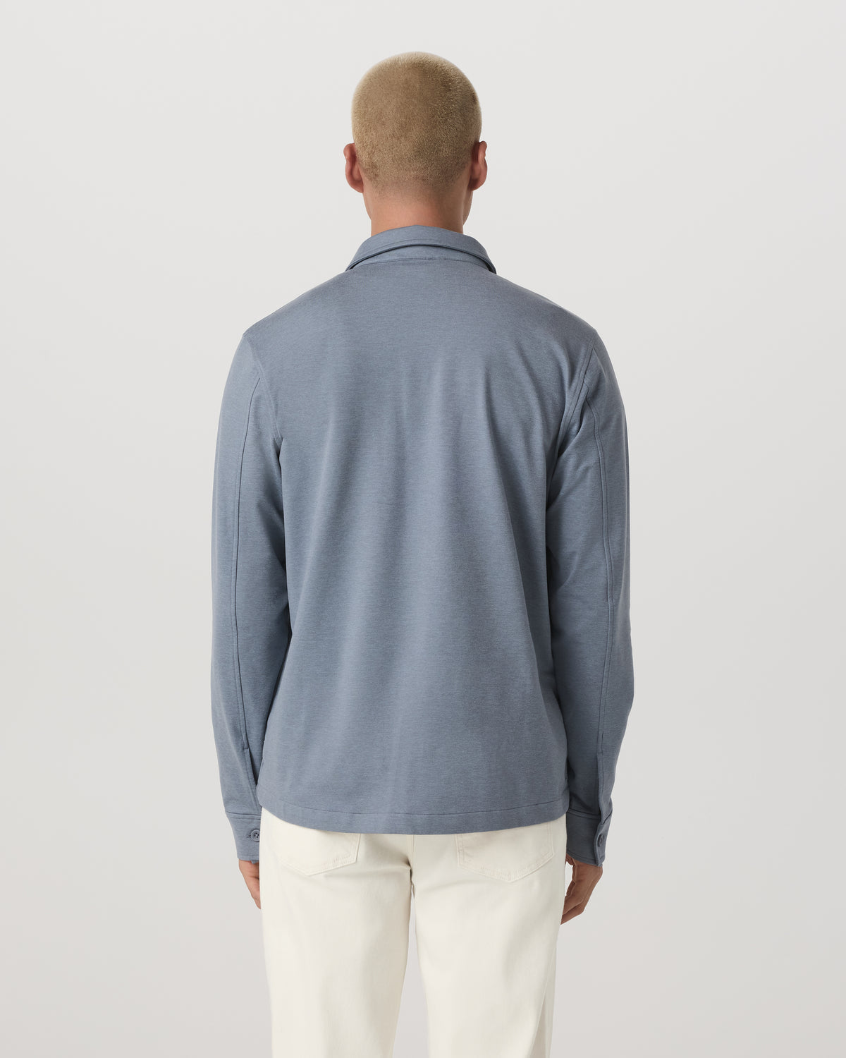 Vuori Coronado Shirt Jacket Men's Slate Blue Heather Jacket