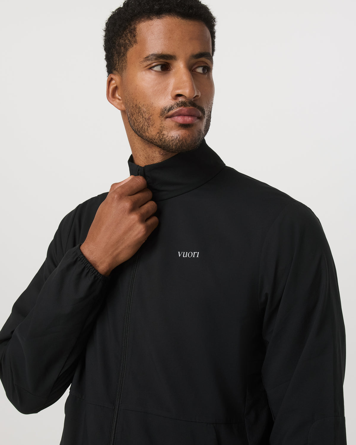 Vuori Terrain Jacket Men's Black Lightweight Running Shell
