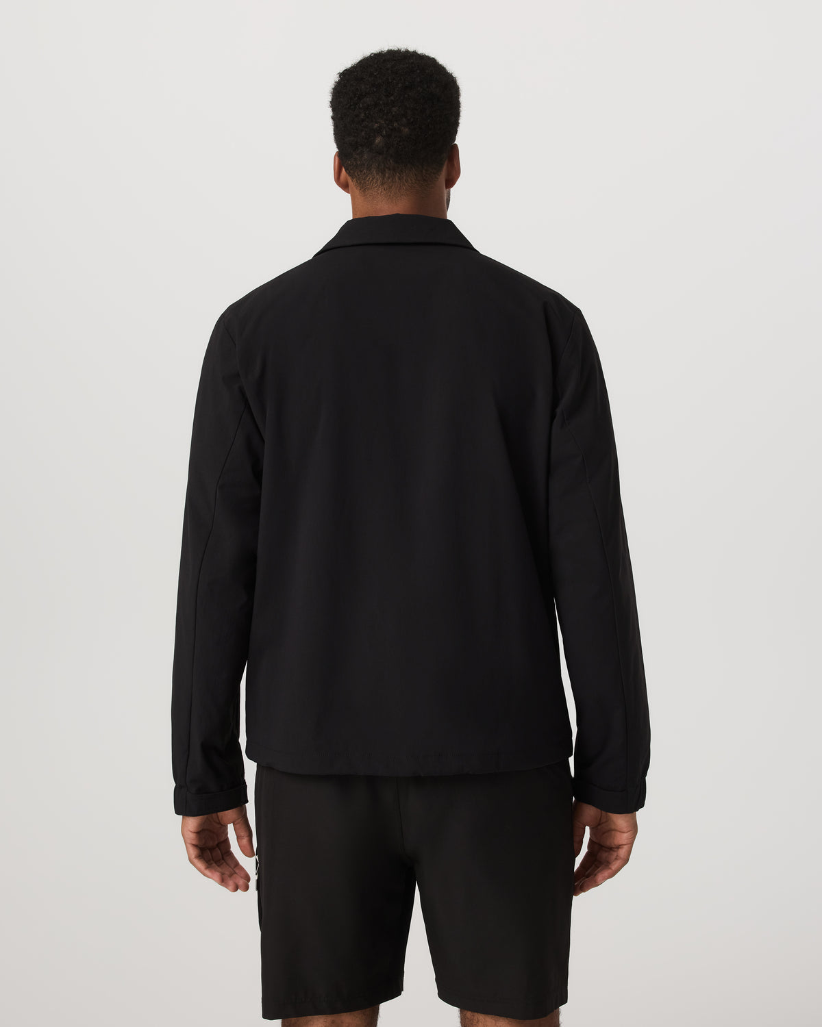 Vuori V1 Coach Jacket Men's Black Vintage Style Jacket