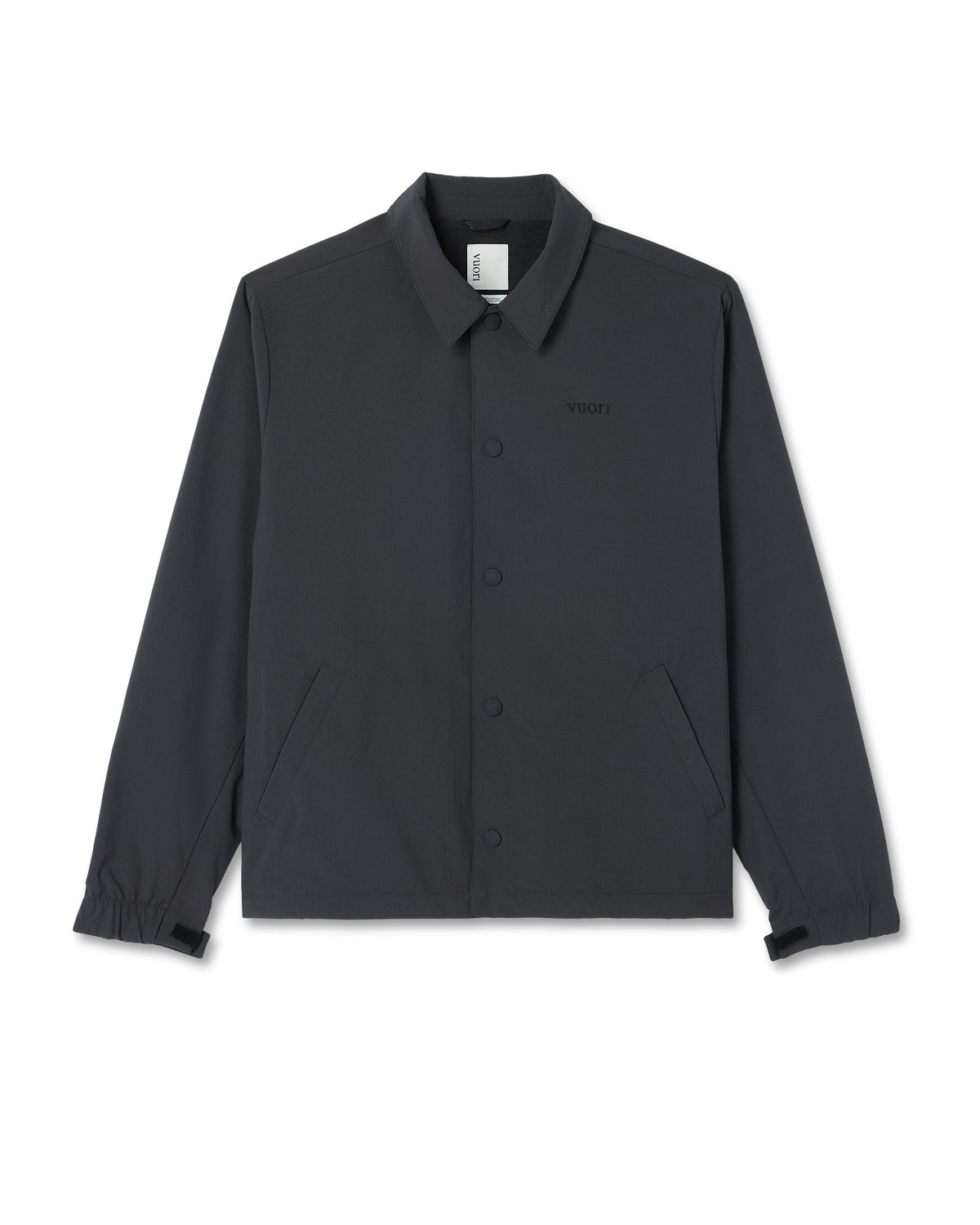 Vuori V1 Coach Jacket Men's Black Vintage Style Jacket