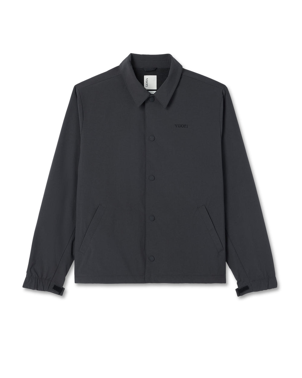 Vuori V1 Coach Jacket Men's Black Vintage Style Jacket