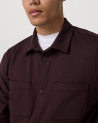 Vuori Coronado Shirt Jacket Men's Mahogany Heather Jacket