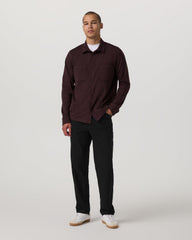 Vuori Coronado Shirt Jacket Men's Mahogany Heather Jacket