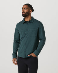 Vuori Coronado Shirt Jacket Men's Deep Sea Heather Jacket