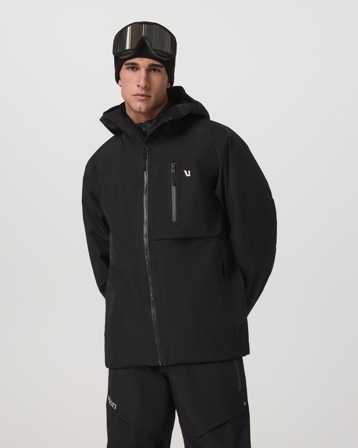 Vuori Taika Snow Shell Men's Black Ski/Board Jacket for Winter