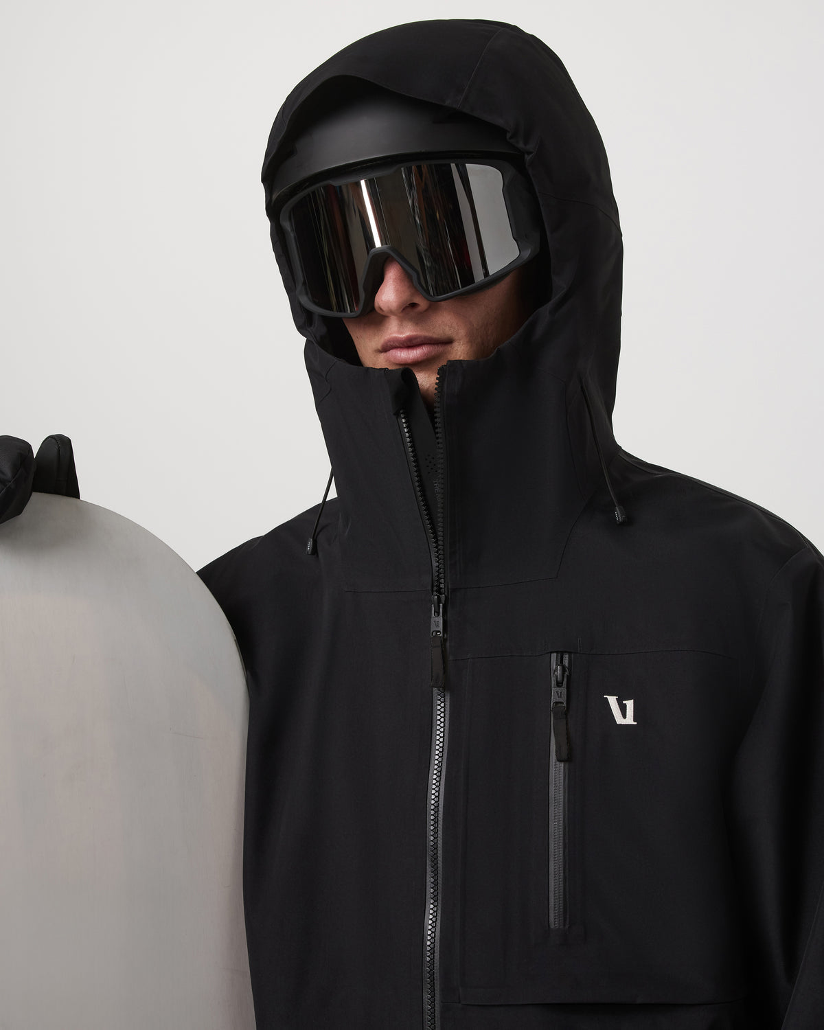 Vuori Taika Snow Shell Men's Black Ski/Board Jacket for Winter