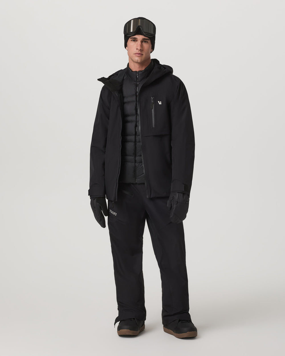 Vuori Taika Snow Shell Men's Black Ski/Board Jacket for Winter