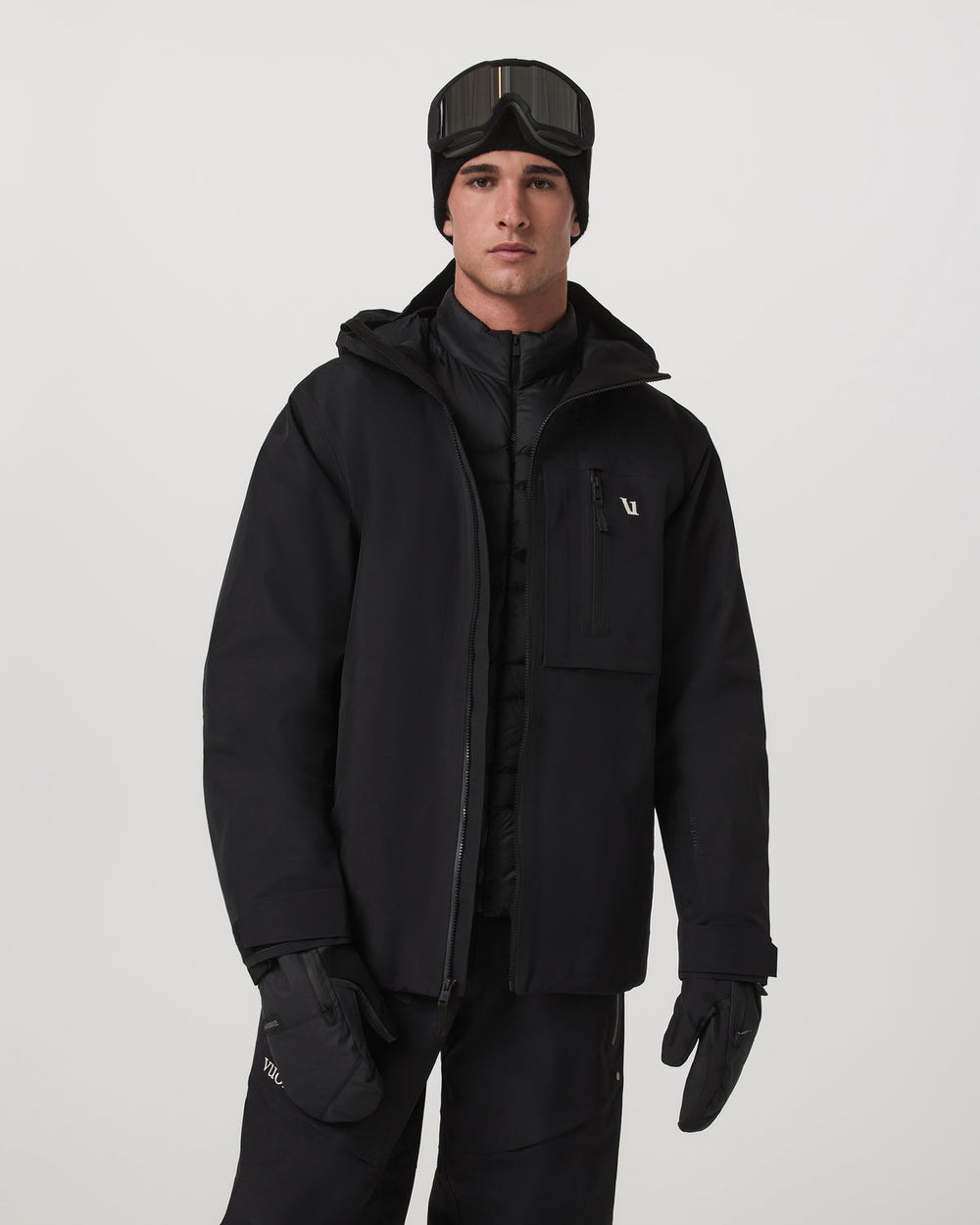 Vuori Taika Snow Shell Men's Black Ski/Board Jacket for Winter