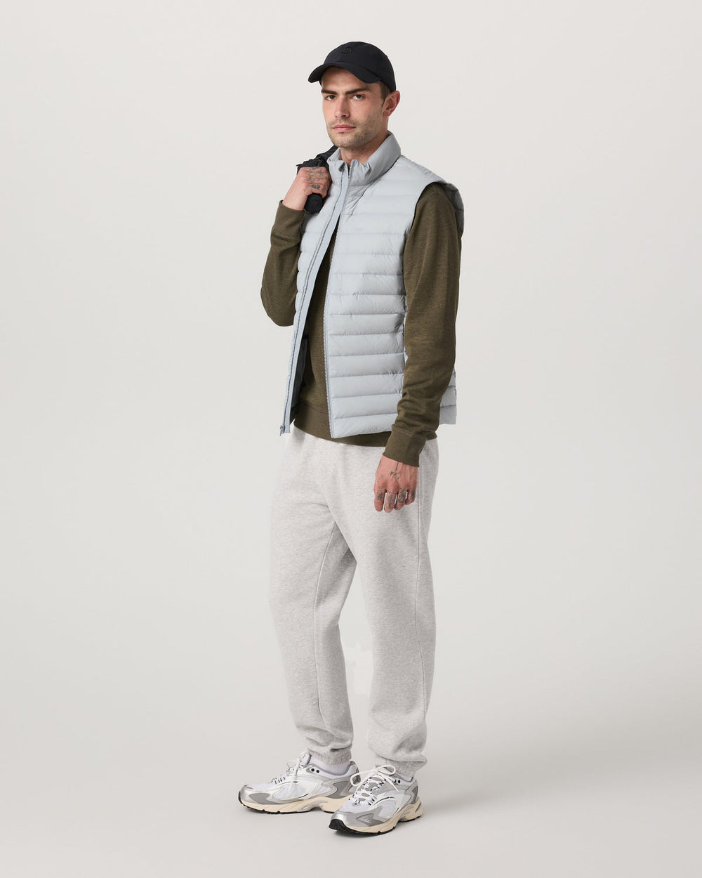 Vuori Steadfast Insulated Vest Men's Sea Fog Vest