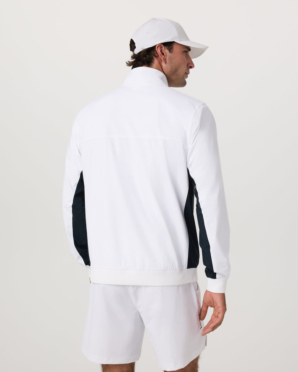 Vuori Fleet Jacket Men's White Color Block Jacket