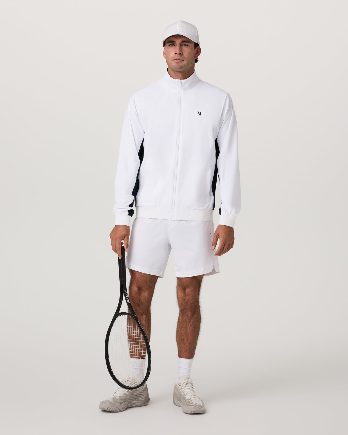 Vuori Fleet Jacket Men's White Color Block Jacket