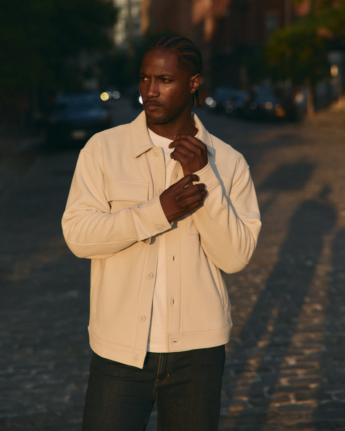 Vuori Seaside Shirt Jacket Men's Salt Lifestyle Jacket
