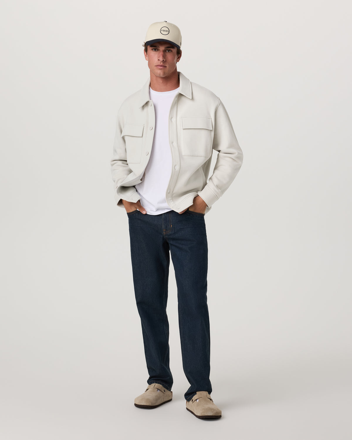 Vuori Seaside Shirt Jacket Men's Salt Lifestyle Jacket